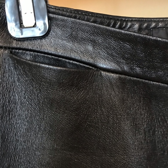 Authentic BCBG Genuine Leather Pants - Picture 2 of 9